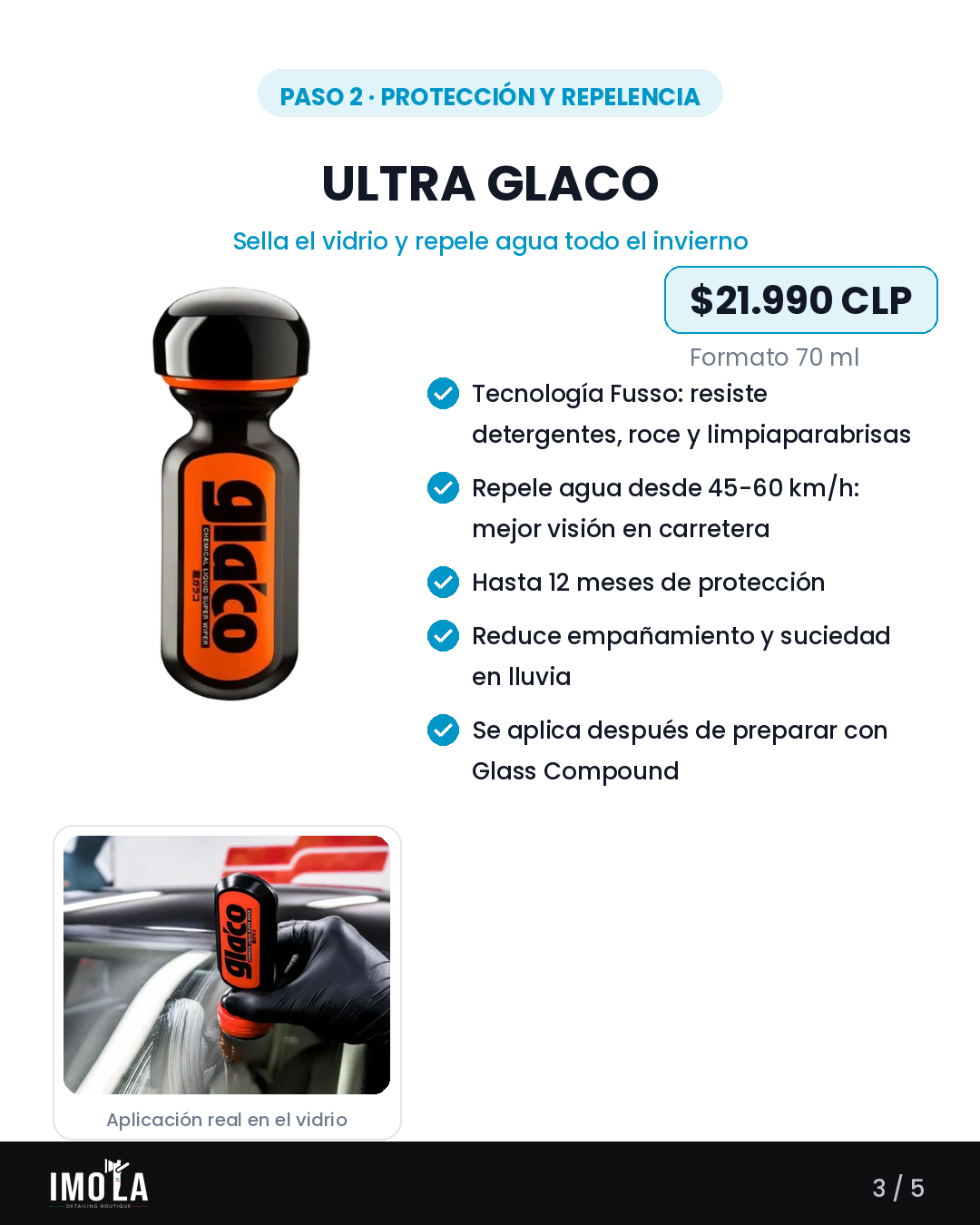 Kit repelente de agua Glaco