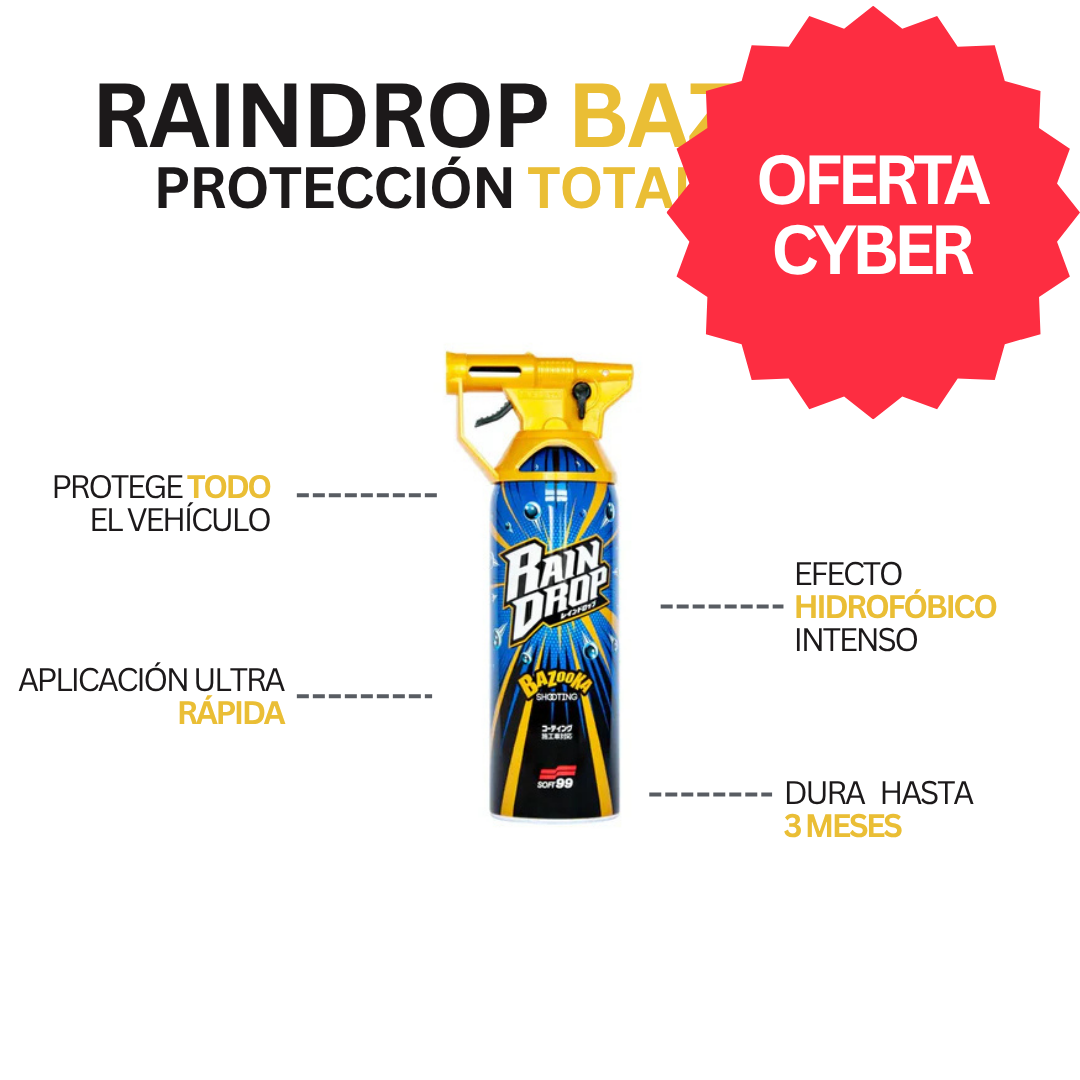 RAIN DROP BAZOOKA SELLADOR DE SUPERFICIES SOFT99