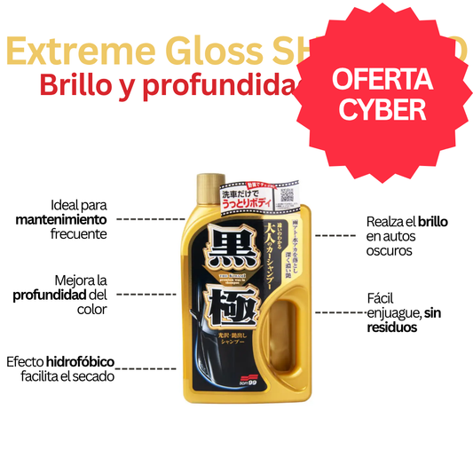 Shampoo Brillo extremo autos oscuros 750ml
