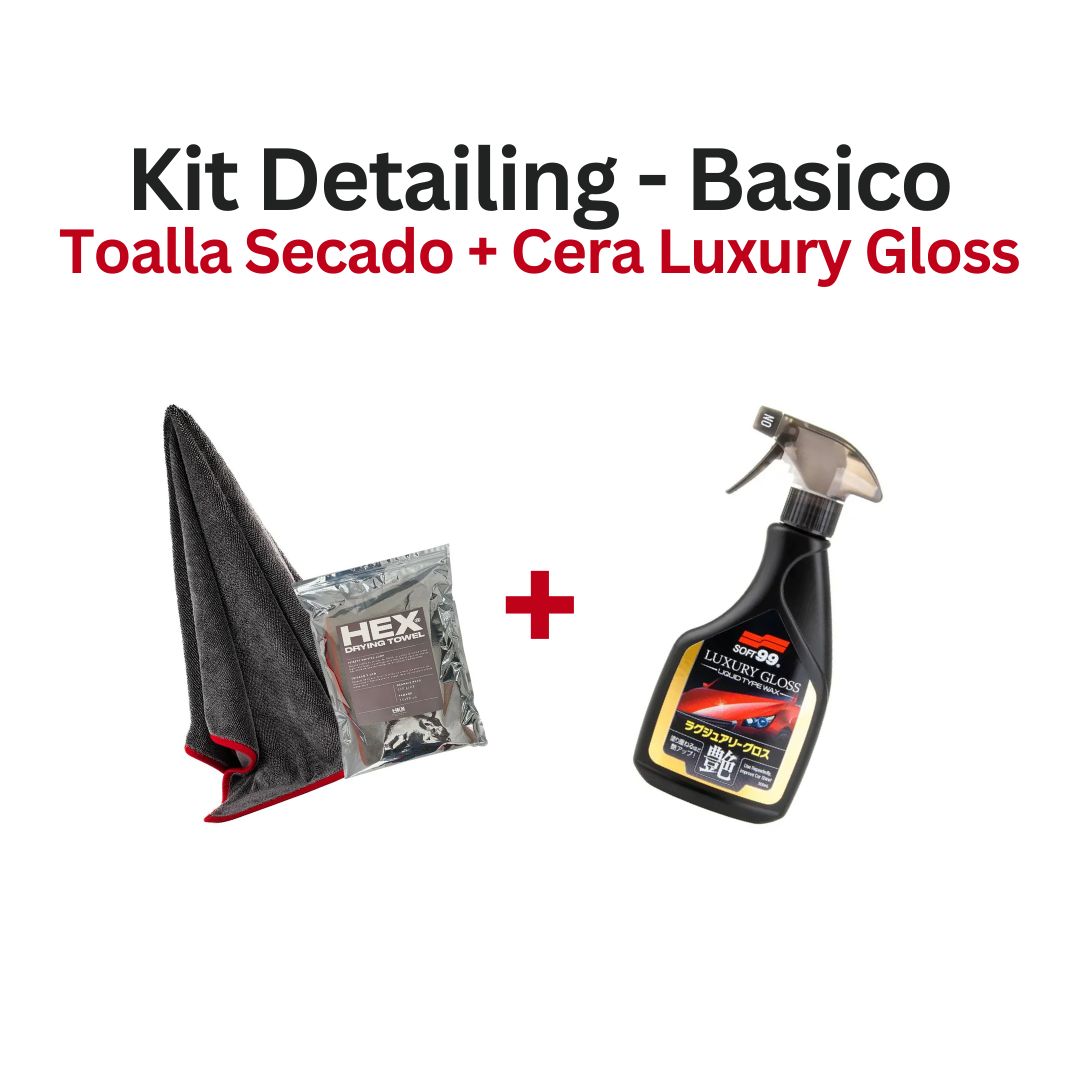 Kit Detailing Basico | Toalla Secado + Cera Luxury Gloss