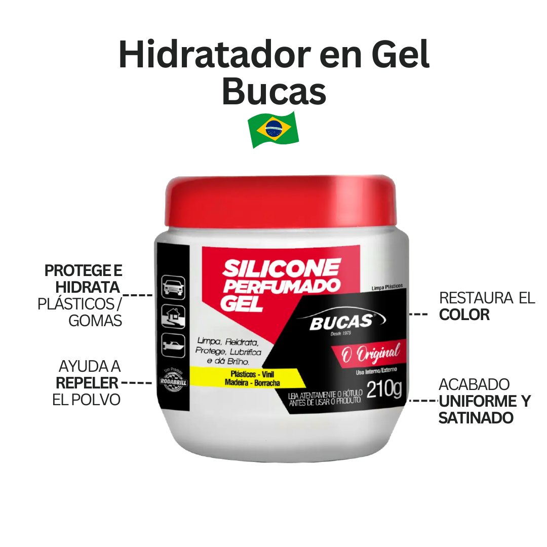 Kit Brillo Exterior Auto | Cera Rodabrill + Gel Bucas + Pneu Pretinho