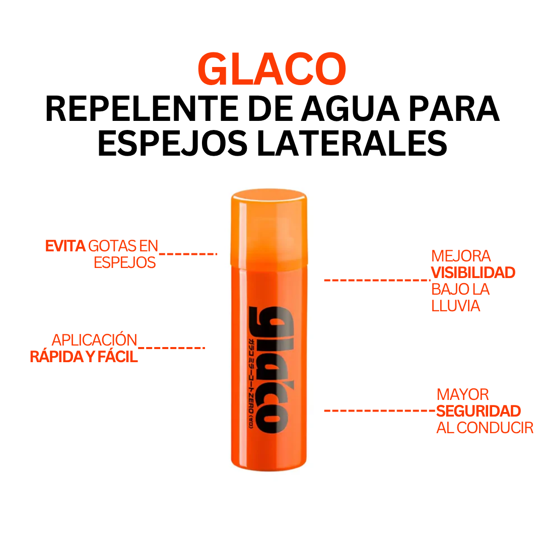 Glaco Repelente de agua Espejos Laterales 40ml