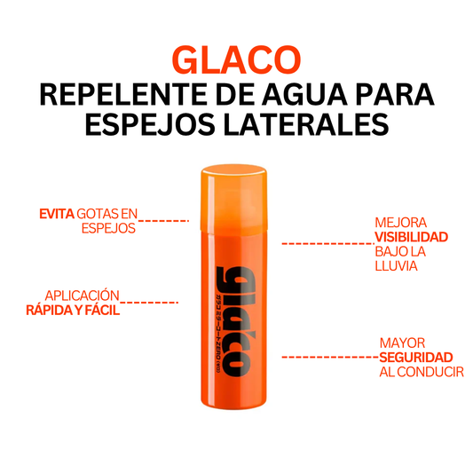 Glaco Repelente de agua Espejos Laterales 40ml