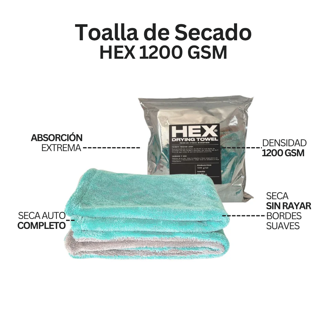 Kit Detailing Full | Toalla Secado + Descontaminante de llantas + Sellante Raindrop