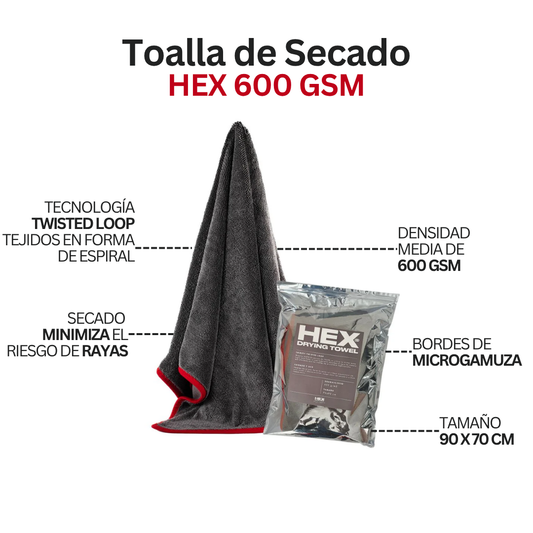 Toalla de Secado Thirsty Twisted Loop 600 GSM