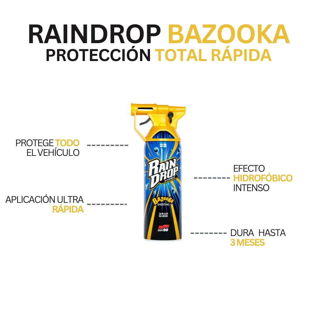RAINDROP BAZOOKA SELLADOR DE SUPERFICIES SOFT99