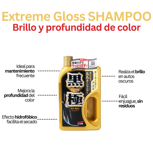Shampoo Brillo extremo autos oscuros 750ml