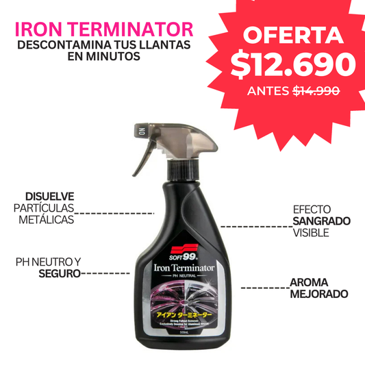 Iron Terminator Descontaminante de llantas 500 ml