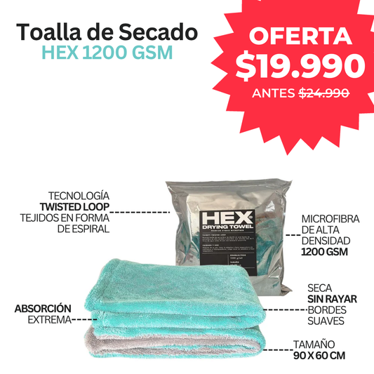Toalla de secado Hybrid 1200 GSM